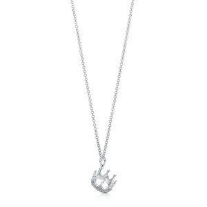 Tiffany & Co Crown Charm Necklace